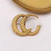 Luxury Famous Design Brand Brooch Brooch Femmes G-Letter Designer Retro Brooches Suit Pin Bijoux de mode Cadeaux Gift Accessoires de haute qualité 16STYLE