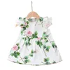 Girl Dresses Girl's Born Toddler Baby Girls Dress Flower Ruffle Tutu feest vakantie verjaardag voor baby zomer mouwloze kleding D30