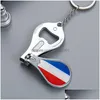 Keychains Lanyards Flag Nail Clipper Mtifunctional Bottle Opener Keychain Souvenir Gift Key Chain Keyring Drop Delivery Fashion Ac Dhht1