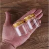 12 pieces 50ml 47*50*34mm Glass Bottles with Golden Aluminum Lids Spice Pill Container Candy Jars Vials for Wedding Giftgood qty Quality