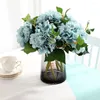 Decoratieve bloemen Lange stengel kunstmatige bloem levendige kleur brede applicatie Aantrekkelijke No Triming Hydrangea