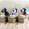 Dekorativa föremål Figurer Automatiserad hund Steal Coin Bank Money Bank Saving Box Gift Söt elektroniska Piggy Banks Cartoon Robotic Dog Steal Mynt Bank Kid Toy G230523