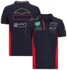 Camisetas masculinas F1 Racing Polo Camisa de verão Equipe Crew Neck Jersey Mesmo estilo Custom Made 476e