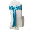 SASHES 9 Färg Bow Stretch Tassel Ribbon Fashion El Stolar Back Decoration Chair Ers Återanvändbar Drop Delivery Home Garden Texti Dhji3