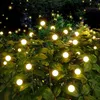 2 luci solari per esterni, decorazione da giardino, cortile, portico, prato, cortile, paesaggio, 10 led, 75 cm