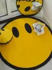 Designer Rug House Internet Celebrity Carpet Cartoon Smiling Face Carpet Hushåll Dirkulärt sovrum vardagsrum