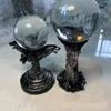 Dekorativa föremål Figurer Dragon Head Crystal Ball Holder Sphere Stand Display Base Wolf Head Miniature Desk Prydnad Estetisk heminredning 230523