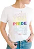 Camicia Pride Rainbow per donna LGBTQ Equality Rainbow Tees Camicie Love is Lover Lettera Stampa Casual Top manica corta T-shirt donna