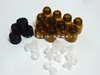 Top 1 ml (1/4 dram) Amber Glass Essential Oil Bottles, Orifice Reducer no Hole& cap 50 pack Factory Price Free Shipping