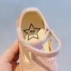 أحذية مسطحة طفل أزياء الربيع البريطاني الخريف الصغار الفتيات الأطفال عتيقة جوفاء خارج بورة بيرة رقص الأطفال الحذاء