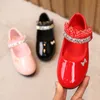 Sneakers Spring Girls Shoes Princess Ballet Flats Dance Party Wedding Children för 312 år gamla barn CSH139 230522