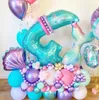 Other Event Party Supplies Mermaid Jellyfish Paper Lantern Disposable Tableware for Themed Birthday Decoration DIY Wedding Supply 230522