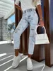 Jeans da donna WildPinky Summer Women Vita alta Streetwear Cotone Pantaloni casual in denim Pantaloni Abbigliamento da donna con stampa a stelle