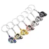 Keychains Lanyards Metal Turbo Keychain Sleeve Bearing Spinning Part Model Turbine Turbocharger Key Chain Ring 7 Colors Drop Deliv Dhhig