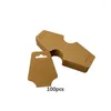 Jewelry Pouches 100 Pieces Hairpin Kraft Paper Cards Gift Cardboard Home