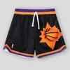 Amerikanische Basketball-Shorts mit doppellagigem Mesh, High Street für Männer und Frauen, tägliche Freizeit, atmungsaktiv und im Sommer nicht weniger als knielang