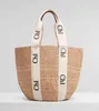 Moda duża Woody Rafias travel Beach basket tote Torby Damskie męskie Designer Torebki lato splot Słoma Ramię luksusowe torebki Crossbody siłownia Zakupy Kopertówka