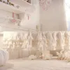 Gordijn wit katoen klein voor venster elegante korte gordijnen met flinkelende prinses kamer decoratie deur kithcen bar decor