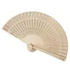 Party Favor Fans de mariage personnalisés Ventilateur à main pliant en bois de santal Logo personnalisé Drop Delivery Home Garden Fournitures de fête Event Dh4Rp