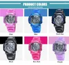 Zegarstwatches Purple Digital Kids Watch Wathood Mash Modna Outdoor Sport zegarki dla dzieci Cartoon Alarm Stopwatch Elektroniczne zegary