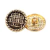 Dikiş kavramları araçlar altın metal düğmesi ıslak kazak kat dekorasyon aksesuarları DIY 10pcs/lot JS-0507 P230523