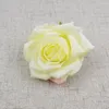Fleurs décoratives fleur artificielle soie Rose tête pour fête de mariage décoration de la maison bricolage couronne cadeau boîte Scrapbook artisanat 1 pc