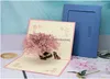 Cartes De Voeux À La Main Fleur De Cerisier Carte Pop Up 3D Fleur Romantique Lettre D'amour Anniversaire De Mariage Saint Valentin Cadeau D'anniversaire Vierge Amiyj