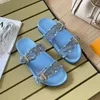 35-45 Luxus Mann Sandalen Frauen Hausschuhe Bom Dia Slide Sommer Wohnungen Plattform Hausschuhe