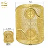 Armbanden ANIID Indiase 24K vergulde gouden armbanden met ring Dubai bruiloft bruids manchet armbanden armbanden groothandel Afrikaanse charme sieraden geschenken