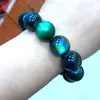 Bracciali Bracciale con perline di ambra multicolore messicana naturale da 16 mm Certificato da 7,5 pollici