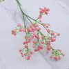 Dekorative Blumen 1 Stück Künstliche Schleierkrautblume Gypsophila Gefälschte Silikonpflanze für Hochzeit Zuhause El Party Dekoration 9 Farben Kranz