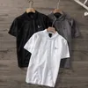 Camicie da uomo tshirt di design tecnico Polo in pile tecnico ricamato Polo manica corta tinta unita Polo Business casual stile classico abbigliamento taglie forti
