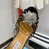 aquazzura ultimi sandali firmati per donna tacchi raso moda sexy donne abito da sposa scarpe cristallo strass impreziosito tacco a spillo cinturino alla caviglia sandalo