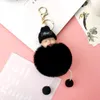 Keychains 30pcs/lot Sleeping Baby Keychain Plush Dolls Creative Gift Lovely Child Pendent Key Ring Women Jewelry For Bag Decorations