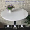 Table Cloth 1/2/3/5 Round Waterproof Tablecloth Solid Color Leak-proof Cover Home Decoration Catering Wedding Party Restaurant