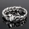 Armbanden Fongten Bokshandschoenen Ontwerp Curb Cubaanse Link Chain Mannen Armband Zilver Kleur Rvs Punk Mannelijke Bangle Mode-sieraden