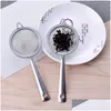 Outils De Thé De Café Outil De Passoire En Acier Inoxydable Filtre Fin Passoire Avec Poignée Fiour Tamis Ménage Cuisson Thés Set Accessoires Dhuep