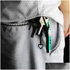 Keychains Lanyards Mini 3In1 Led Laser Light Pointers Pointer Key Chain Flashlights Torch Flashlight Money Detector Lights Drop De Dh5Lk