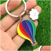 Keychains Lanyards Color Balloon Keychain Pendant Turkey Air Tourist Souvenir Keyring Key Chain Drop Delivery Fashion Accessories Dhbul