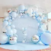Other Event Party Supplies Blue Metallic Balloon Garland Kit White Gold Confetti Boy Latex Balon Arch Birthday Baby Shower Wedding Party Decorations Globos 230523