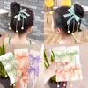 2PCS新しい漫画シリーズガールキュートキッドエラスティックヘアバンド子供ヘアタイプリンセスヘアアクセサリーベビーヘッドウェアシュシーズDIY