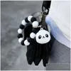 Feiticeiro Panda Pingente Pingente Pingente Pingente Pulseiras Sile Bracelets Brinquedos Acessórios para Keyring Fashion Jóias Drop Delivery Dh2in