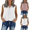 Women's Tanks Women Summer Solid Color Embroidery Loose Sleeveless Lace V Neck Racerback Vest Bra Camisole