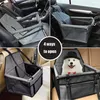 Hondenauto stoelhoezen 1 stuk stoelen bedekken reisdrager kooi met clip-on veiligheid riem en metalen ondersteuningsbuis
