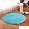 Tapis rond en peluche couverture électrique pour animaux de compagnie coussin chauffant étanche chien chat tapis de lit livraison directe maison jardin Textiles Dhu62