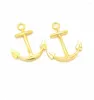 Charms 10pcs/Lot--32 25mm 3 Colors Plated Tiny Anchor Navigation Mini Pendants DIY Supplies Jewelry Making Finding F0486
