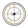 Relógios de parede 80 Roman Creative Retro Gear 3D Clock Home Modern Design Living Room Decoration Quartz grande no