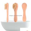 Escovas de banho esponjas lavbadores cerdas naturais limpeza pincel portátil esfoliando pincéis de massacho de banheiro doméstico dhk0g