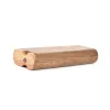 Caja de almacenamiento de pipa de cerámica de un bateador de madera Natural para fumar, caja de almacenamiento portátil de diseño innovador, soporte protector para cigarrillos