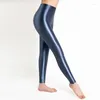 Damen-Leggings, Damenhosen, 2023, sexy Fitness-Sporthose, glänzend, kühl, dünn, Stretch im Sommer, für Männer und Frauen, gleicher Absatz